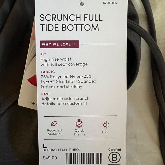 Athleta Swimsuit Bottom Large New - Picture 5 of 7